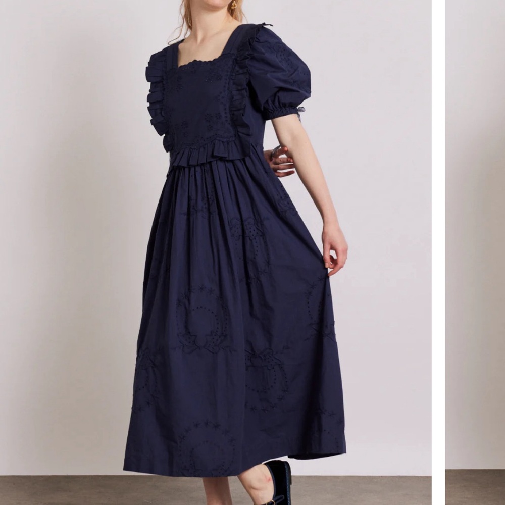Damson Madder Rhea dress in Navy Blue | Sz US10/AU14